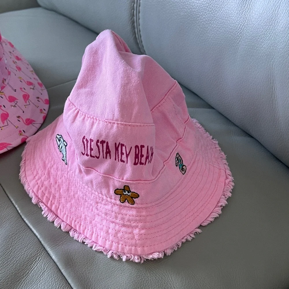 Baby Girls Pink Sun Hats